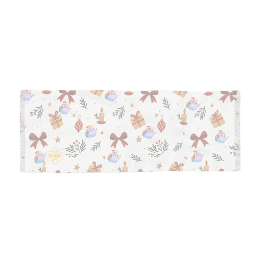 NIBBY™ Christmas Rainbow Puff Holiday Lights Scarf