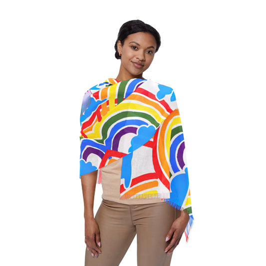 NIBBY™ Rainbow Puff Rainbow Clouds Light Scarf