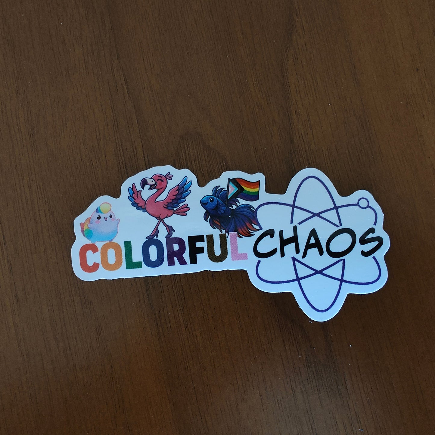 Colorful Chaos Logo with Ambassadors Sticker