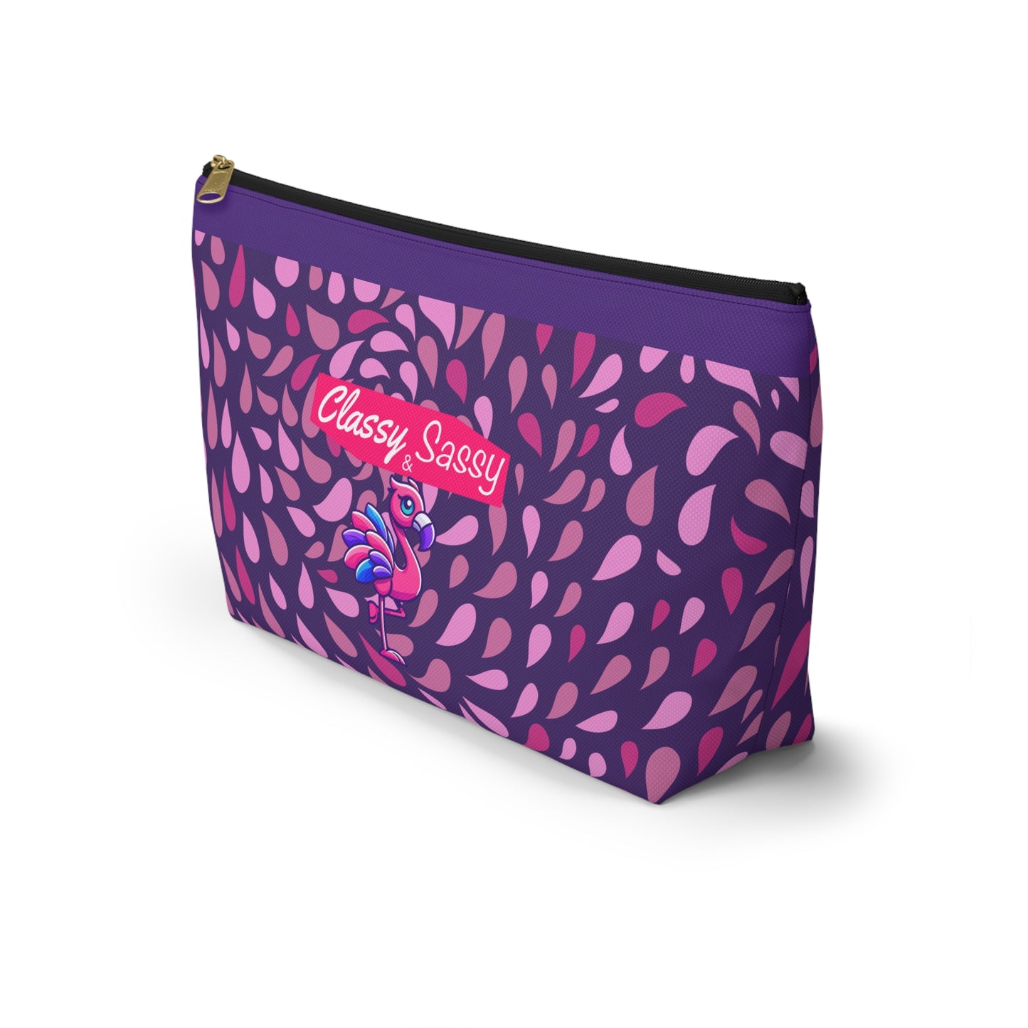 FRANNY™ “Classy & Sassy” Flamingo Accessory Pouch