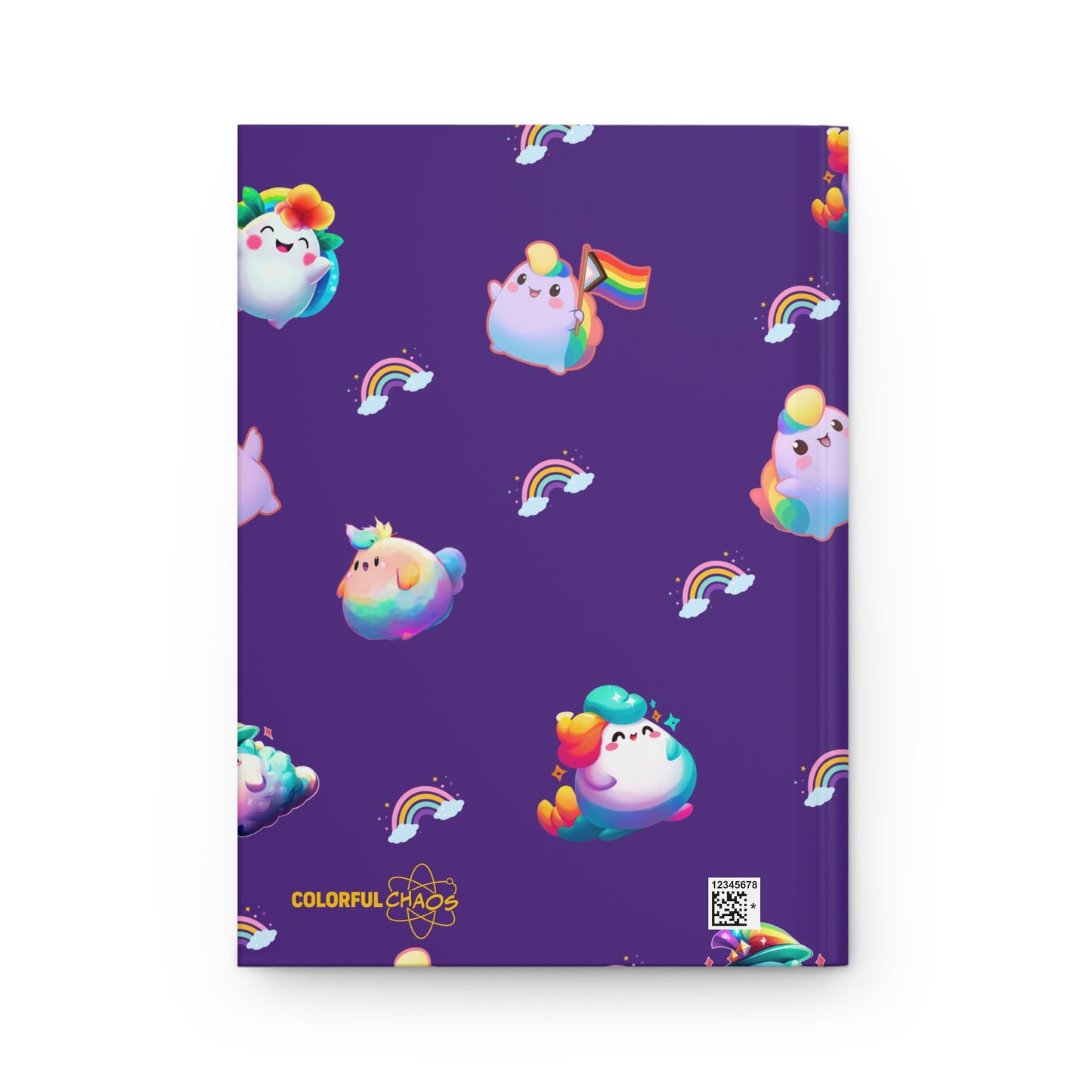 Rainbow Puffs™ Deep Purple Hardcover Journal
