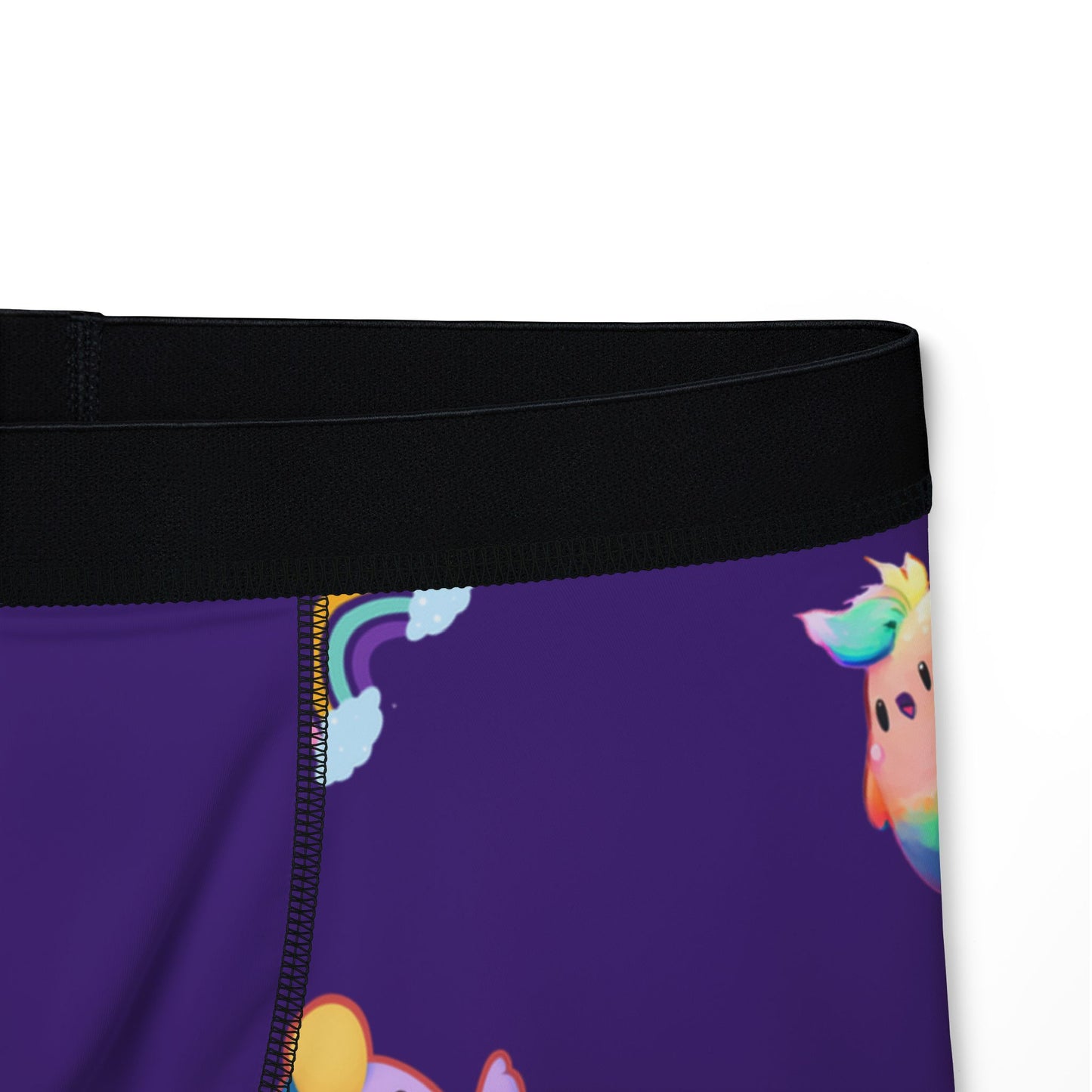 Rainbow Puffs™ Deep Purple Men’s Boxers (AOP)