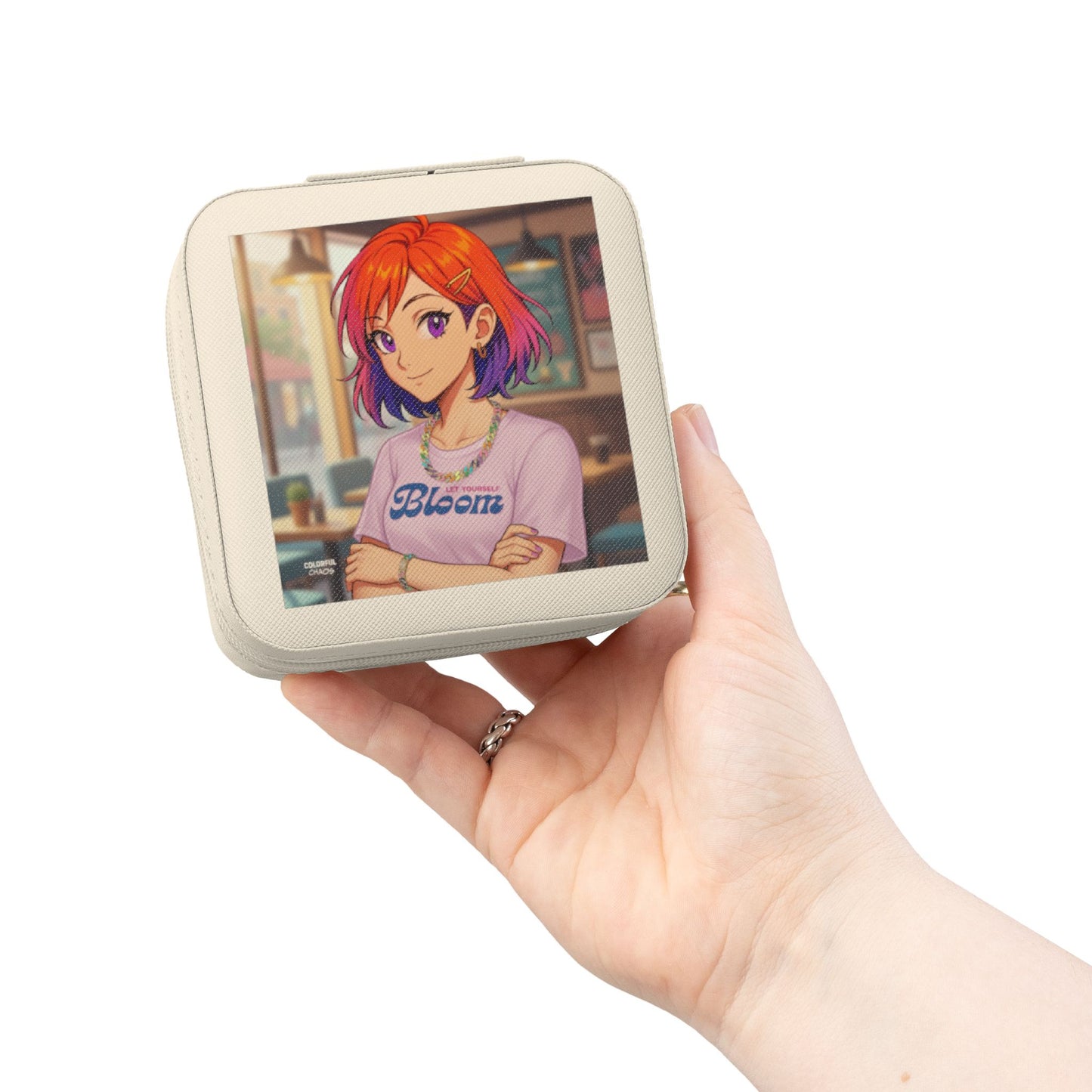 CHROMA™ “Let Yourself Bloom” Compact Jewelry Travel Case