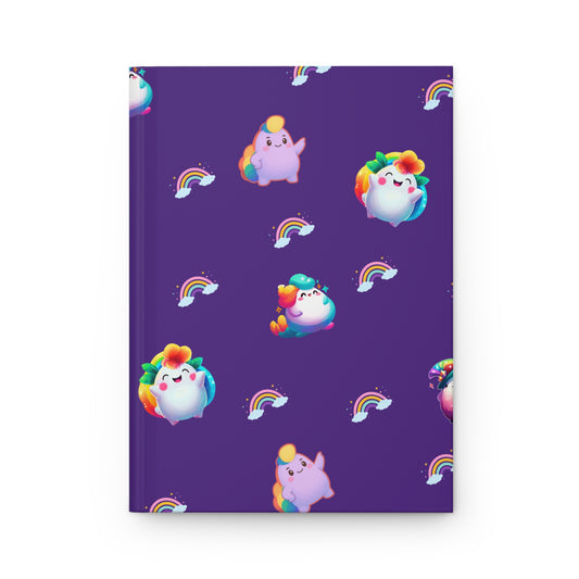 Rainbow Puffs™ Deep Purple Hardcover Journal