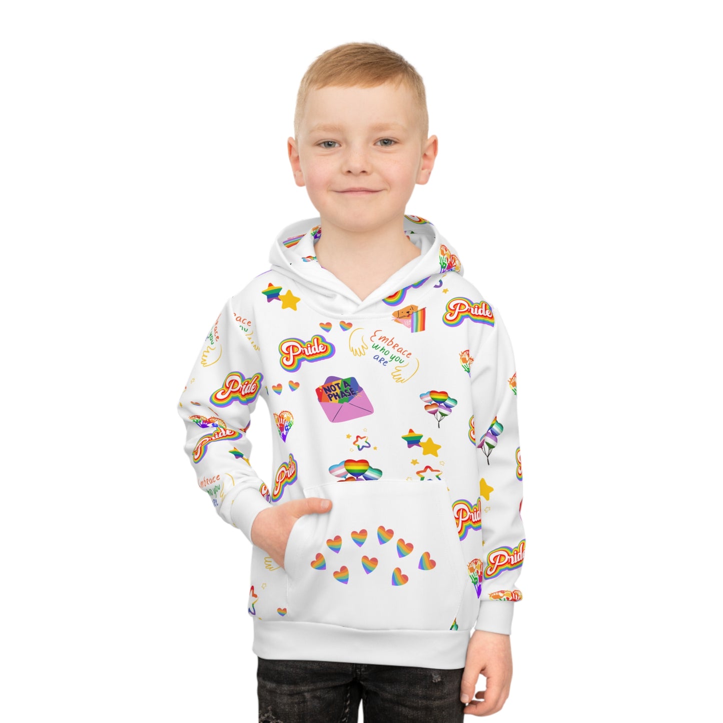 Pride Embrace Kids Unisex Hoodie