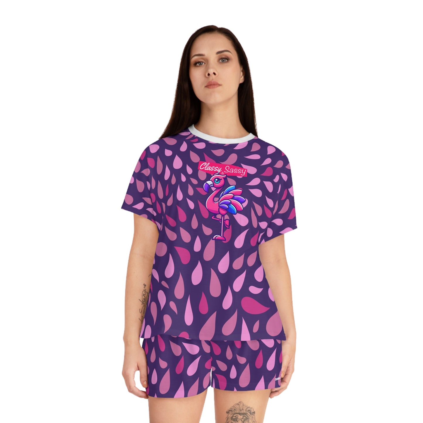 FRANNY™ “Classy & Sassy” Flamingo Women’s Pajama Set