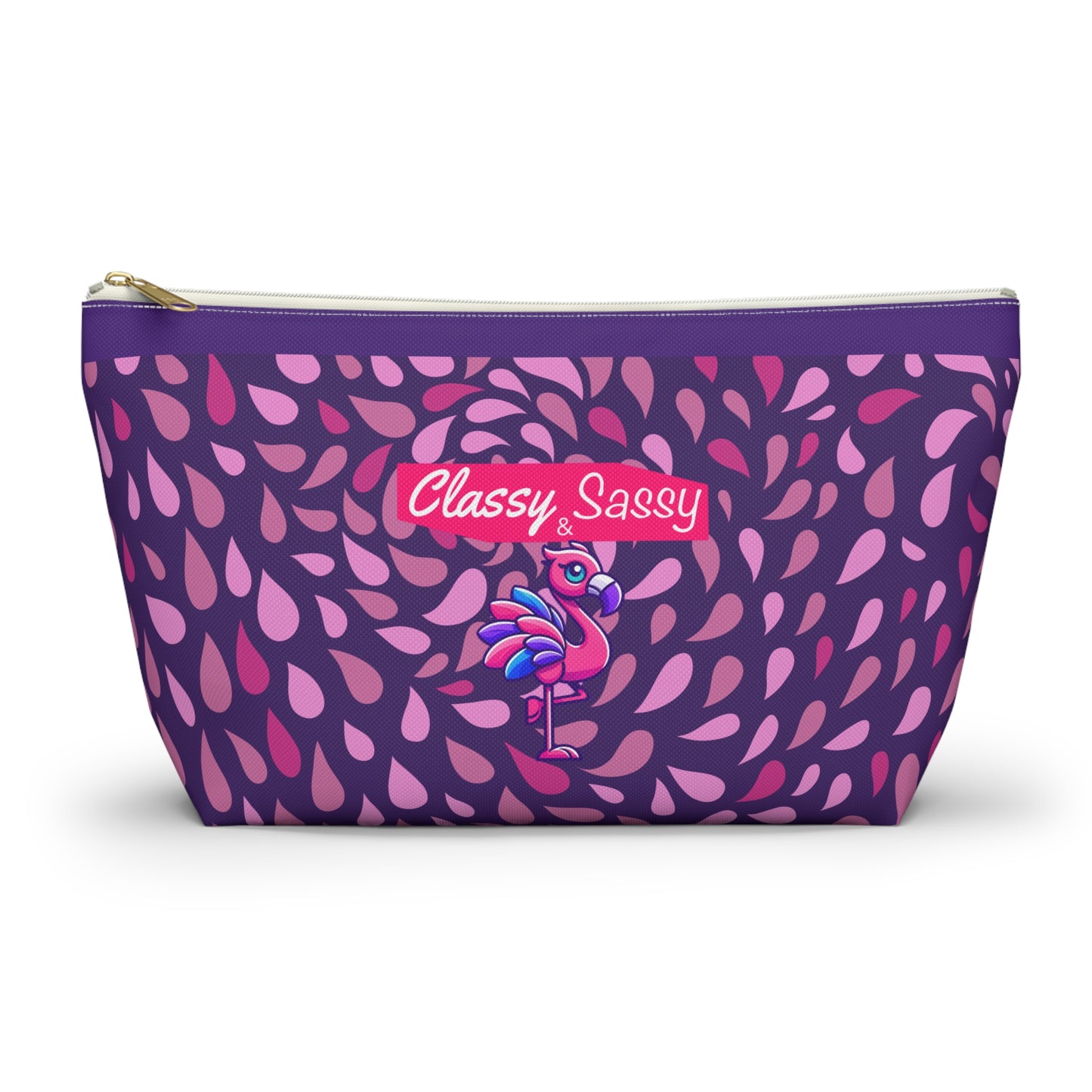 FRANNY™ “Classy & Sassy” Flamingo Accessory Pouch