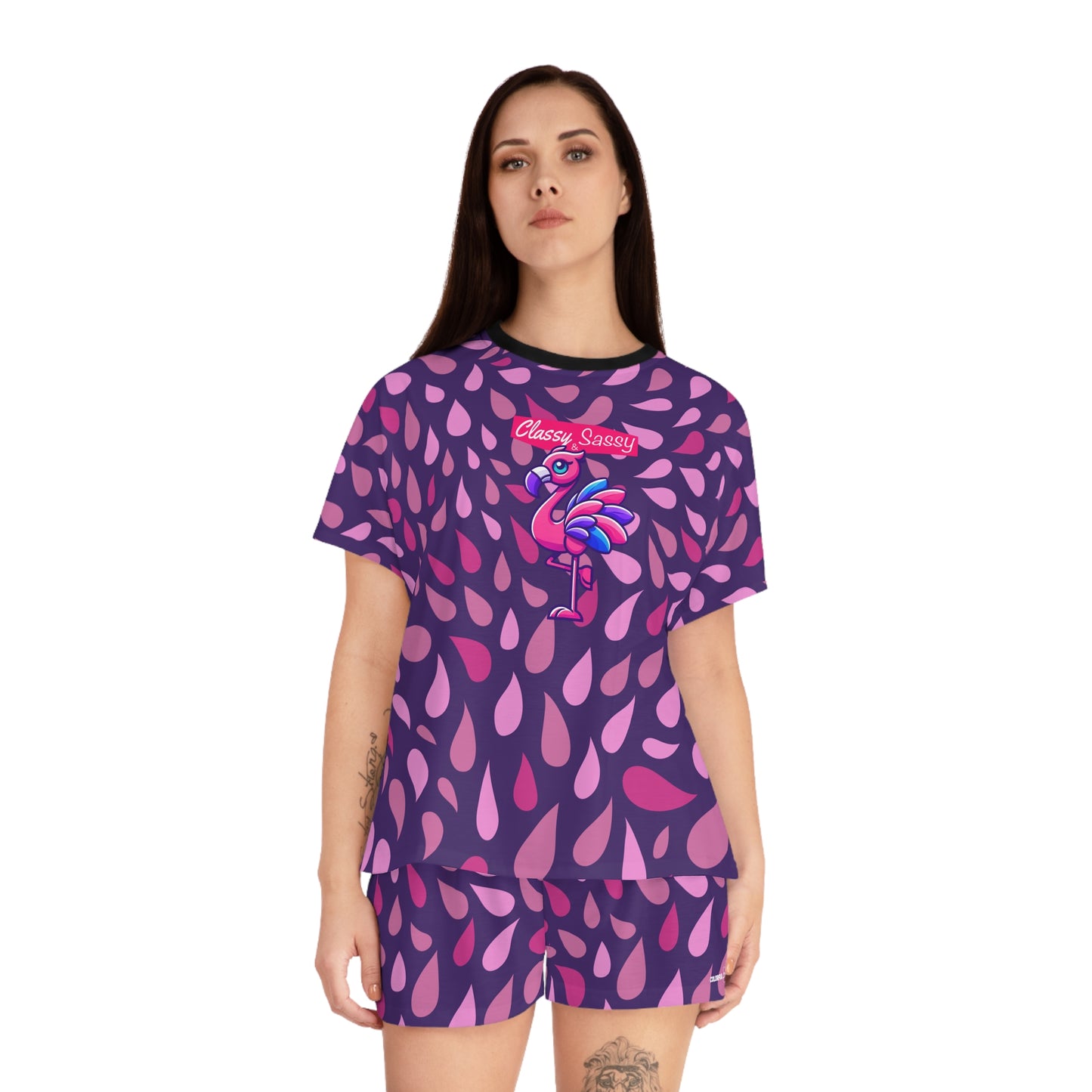 FRANNY™ “Classy & Sassy” Flamingo Women’s Pajama Set