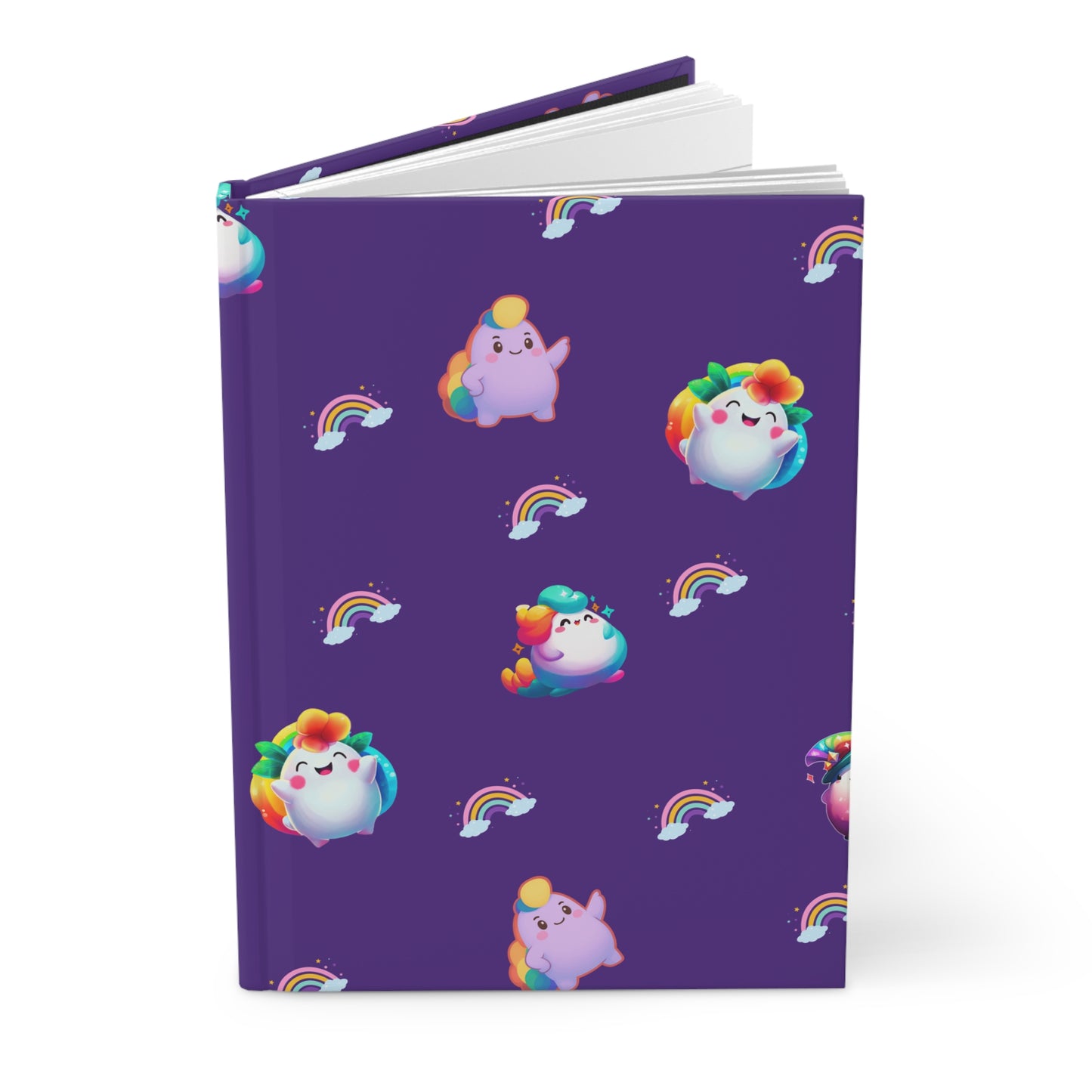 Rainbow Puffs™ Deep Purple Hardcover Journal