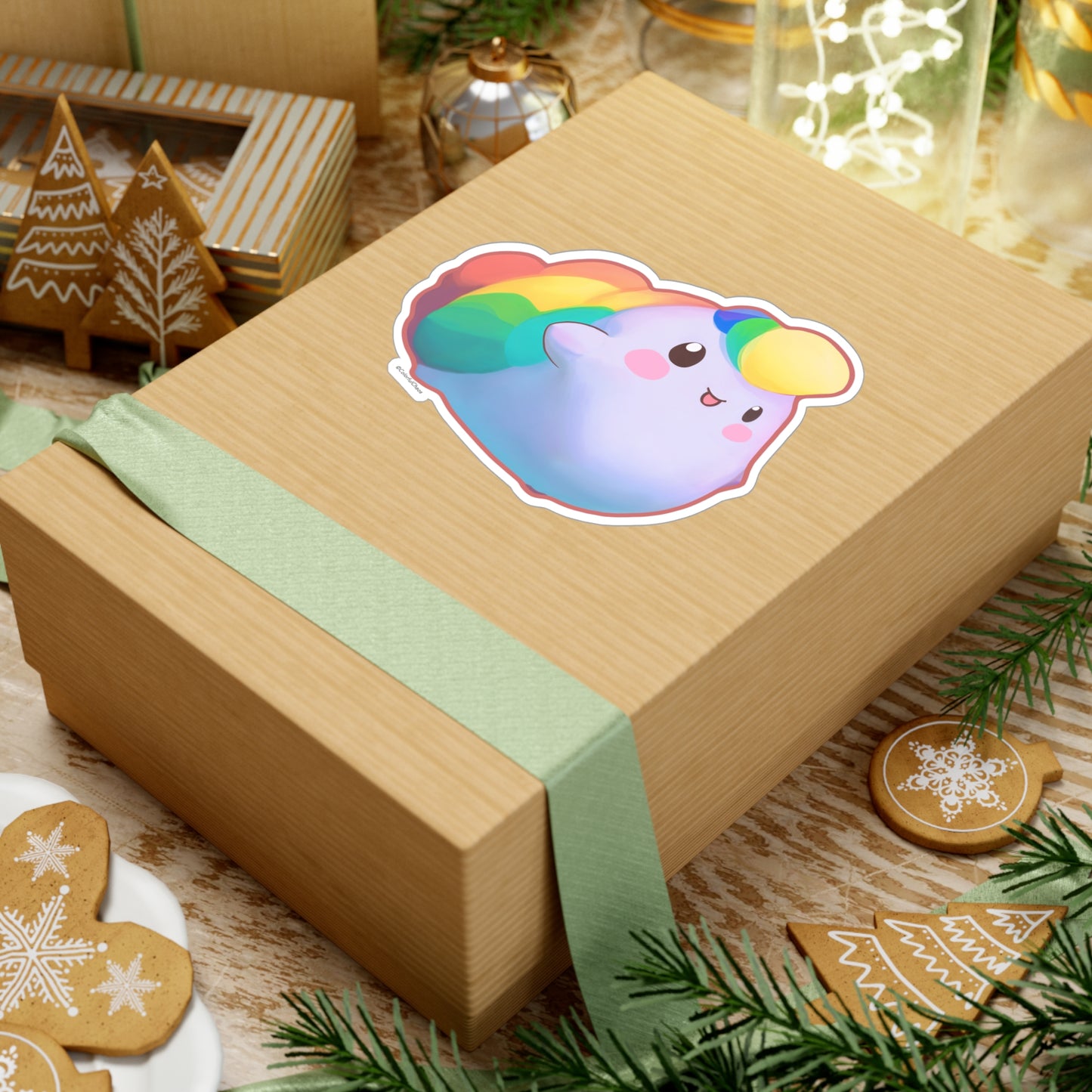 NIBBY™ Rainbow Puff Kiss-Cut Vinyl Decals