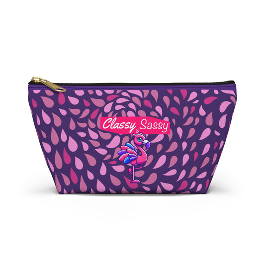FRANNY™ “Classy & Sassy” Flamingo Accessory Pouch