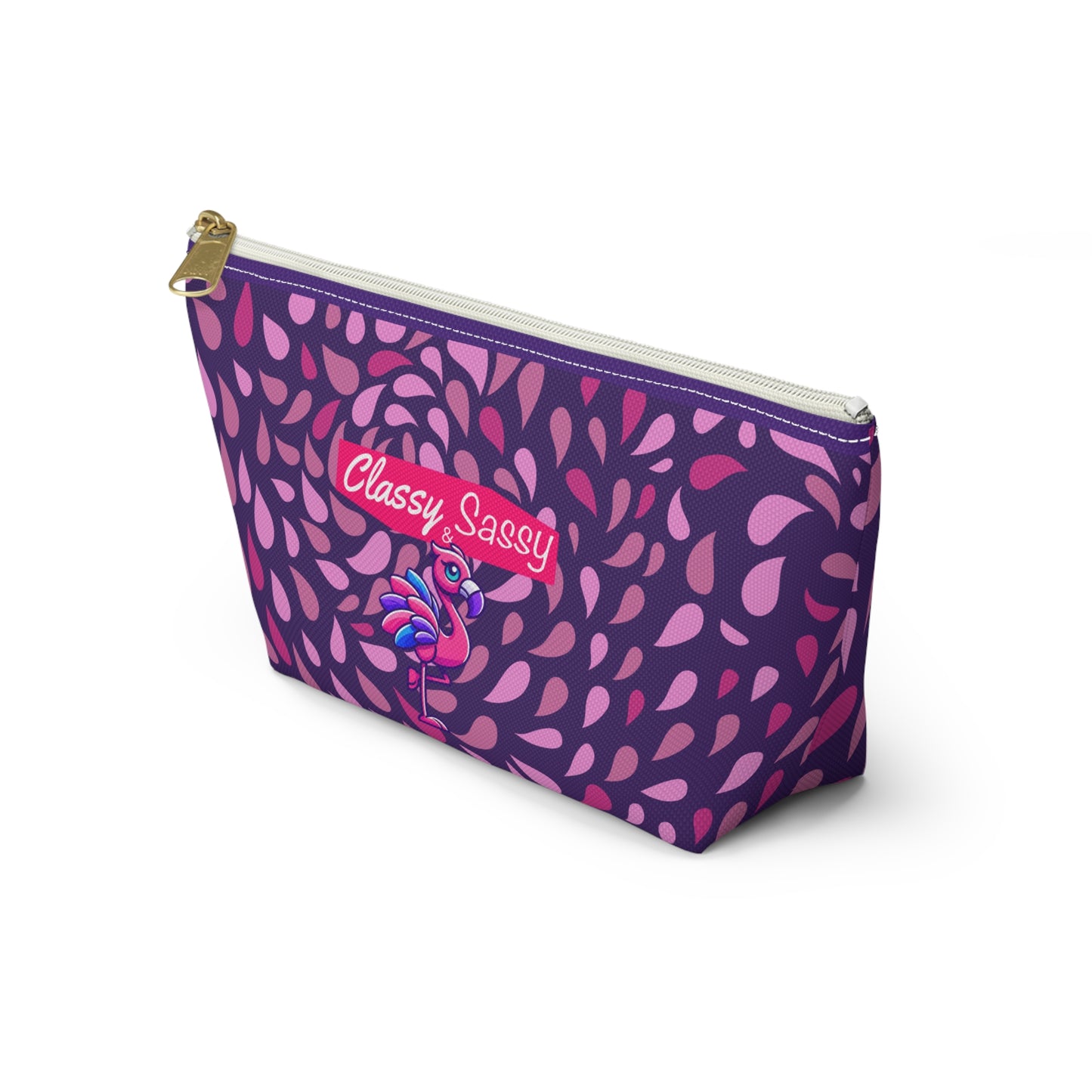 FRANNY™ “Classy & Sassy” Flamingo Accessory Pouch