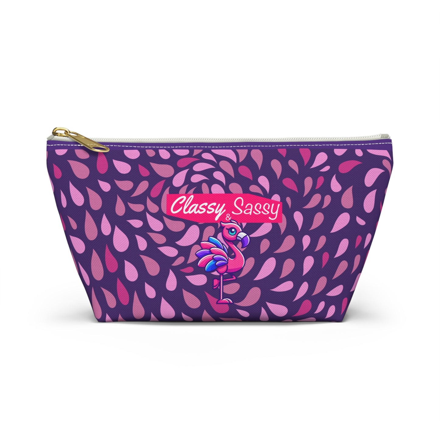 FRANNY™ “Classy & Sassy” Flamingo Accessory Pouch