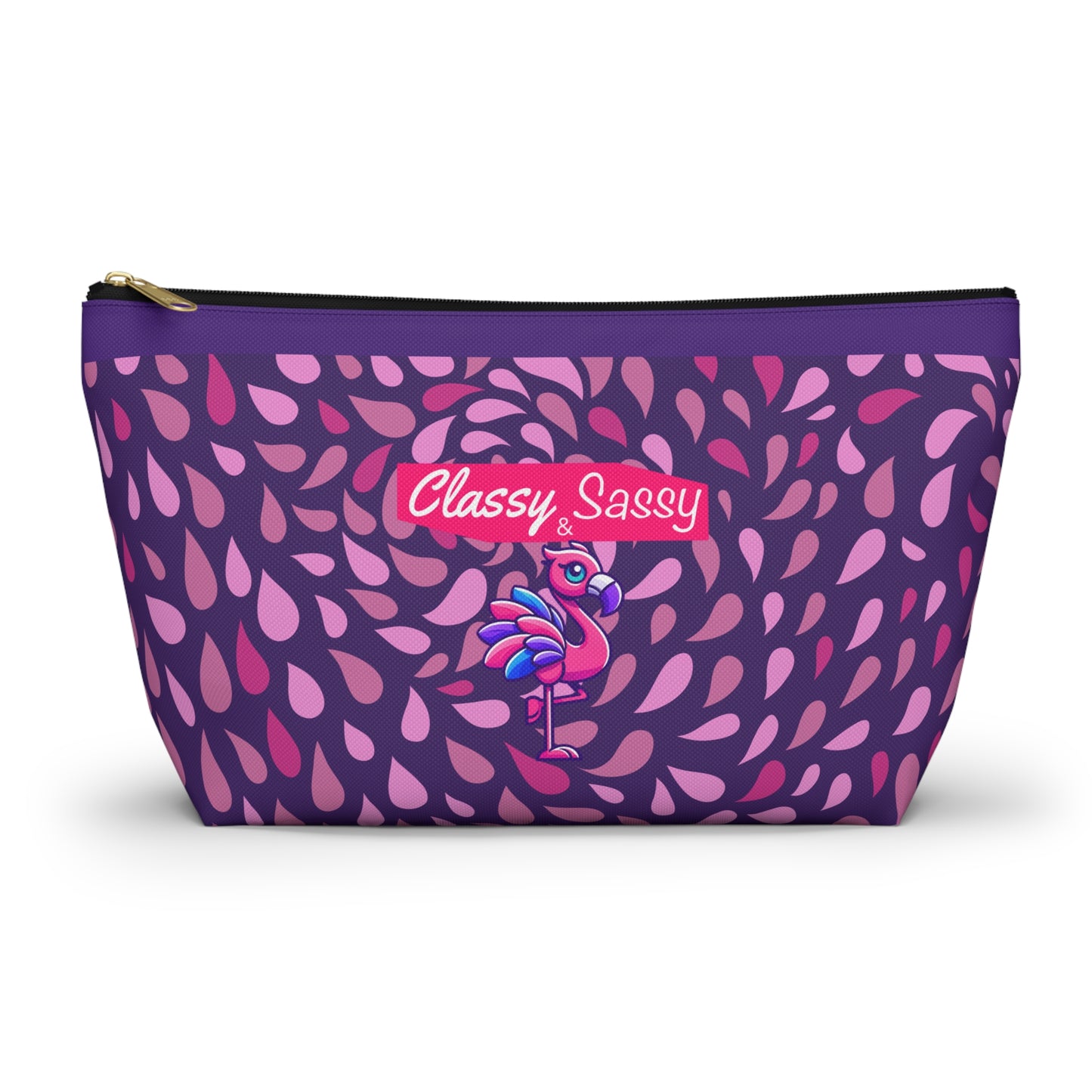 FRANNY™ “Classy & Sassy” Flamingo Accessory Pouch