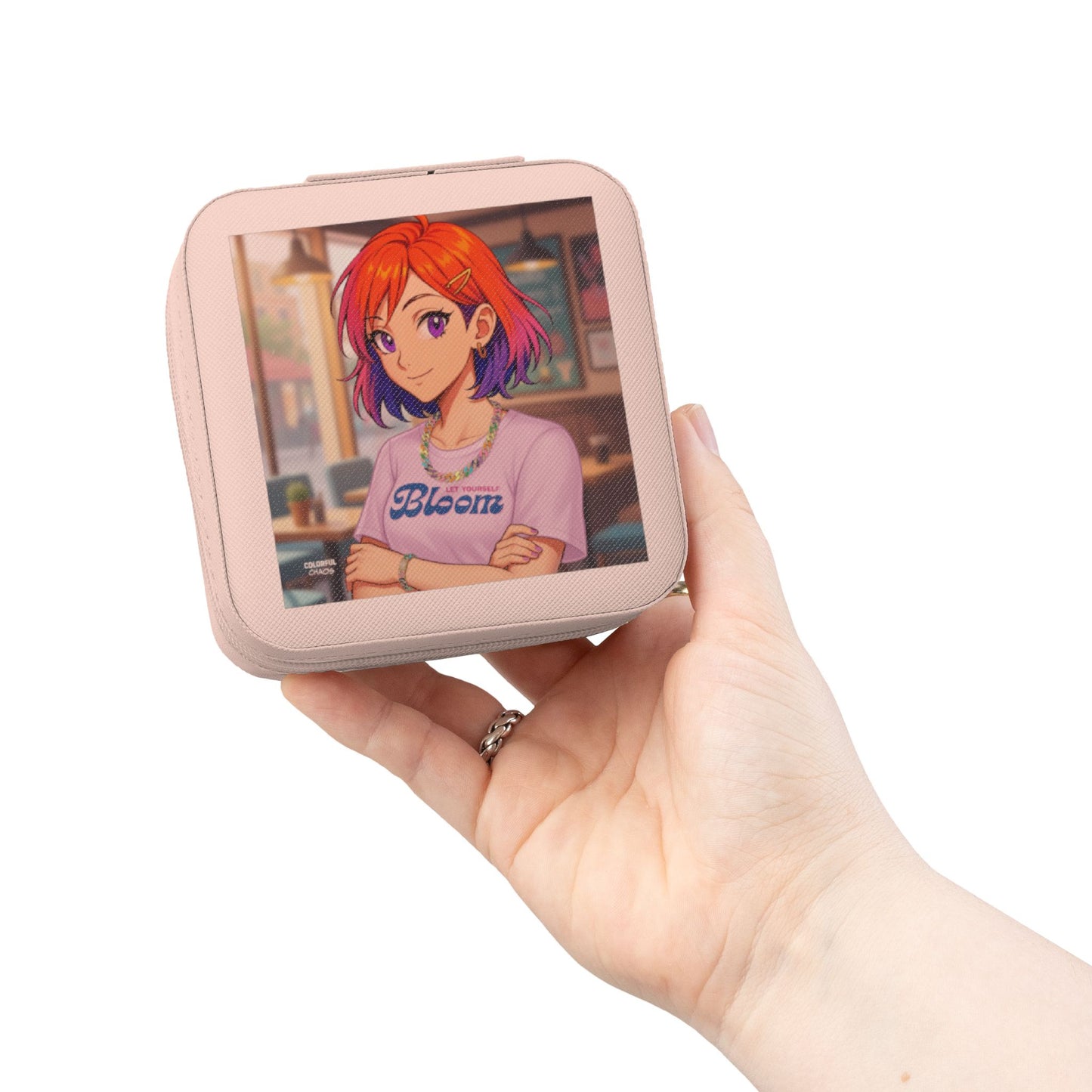 CHROMA™ “Let Yourself Bloom” Compact Jewelry Travel Case
