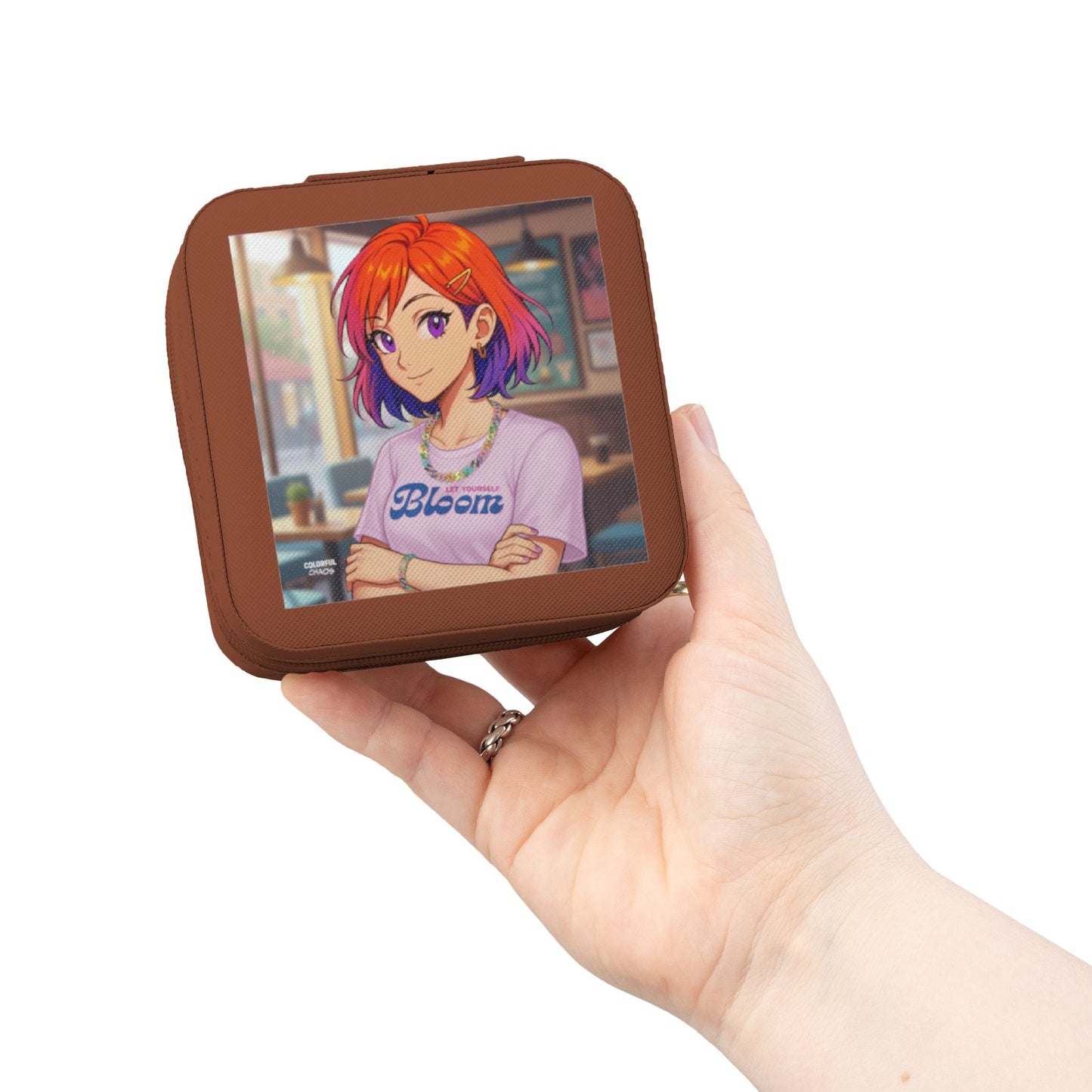 CHROMA™ “Let Yourself Bloom” Compact Jewelry Travel Case