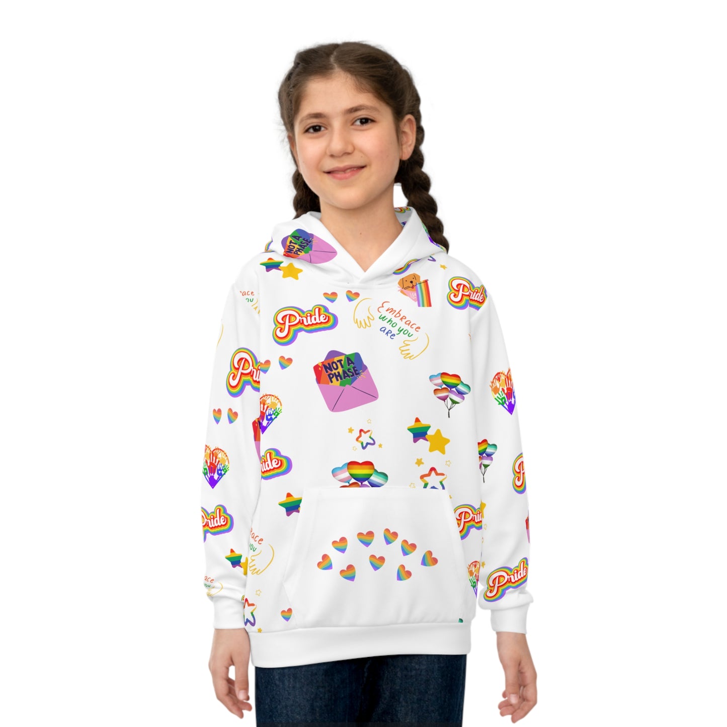 Pride Embrace Kids Unisex Hoodie