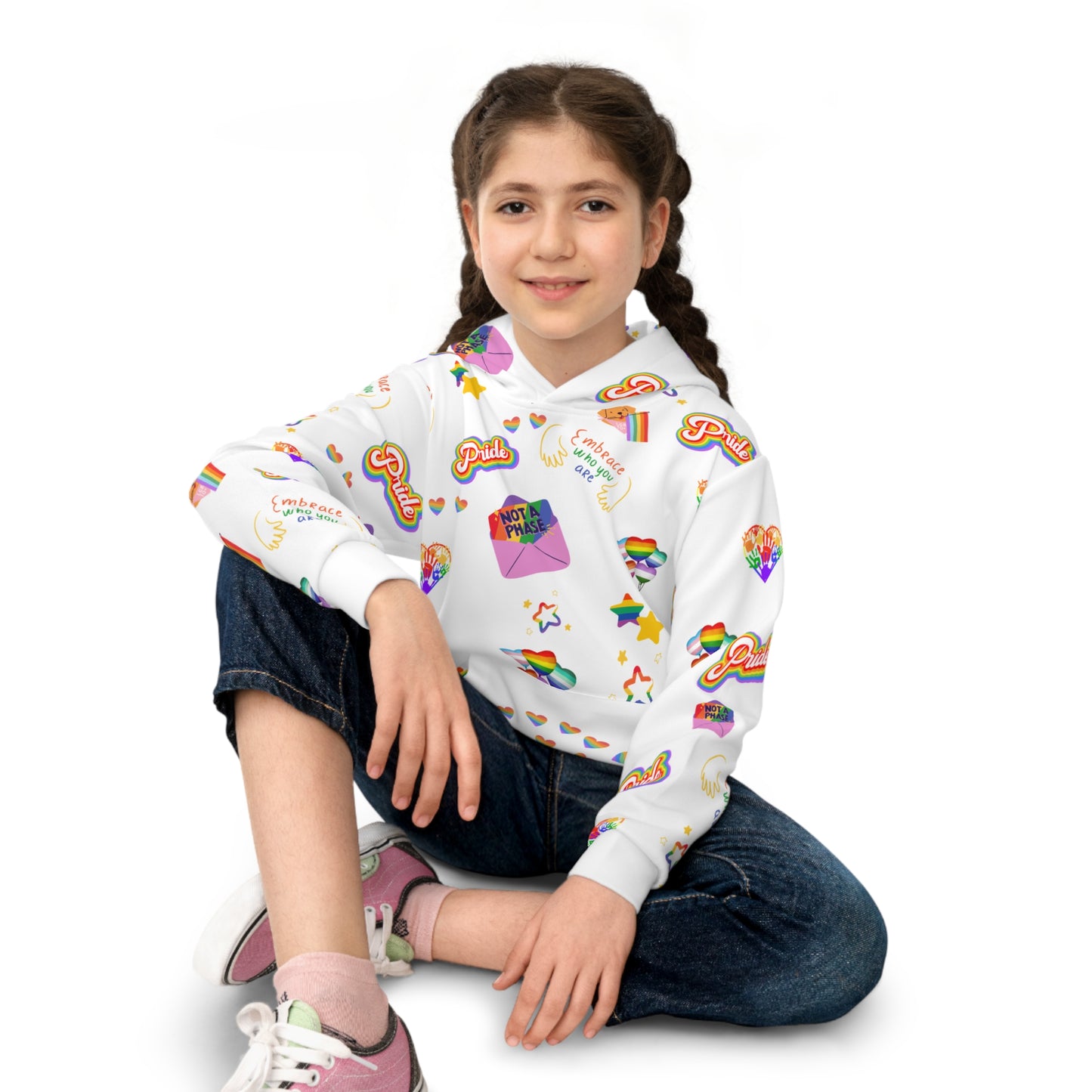 Pride Embrace Kids Unisex Hoodie
