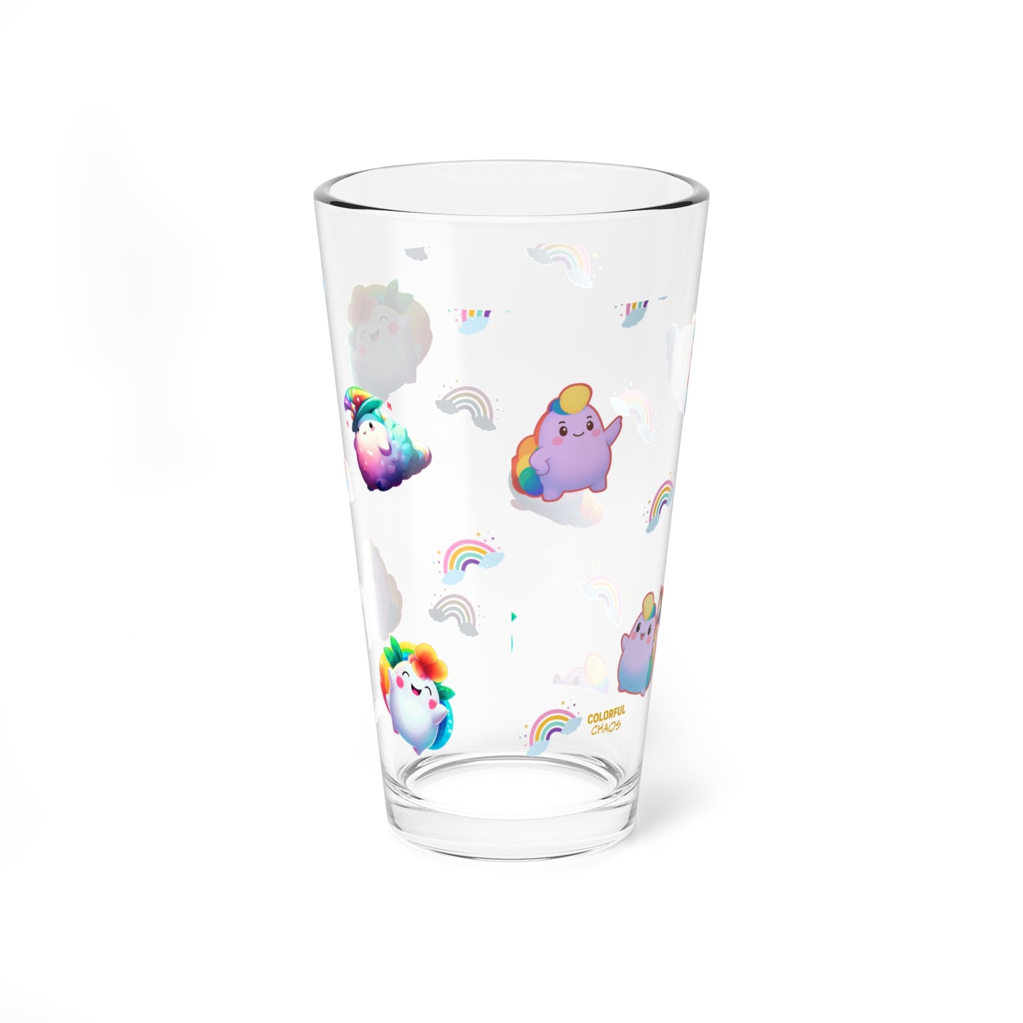 Rainbow Puffs  Mixing Glass