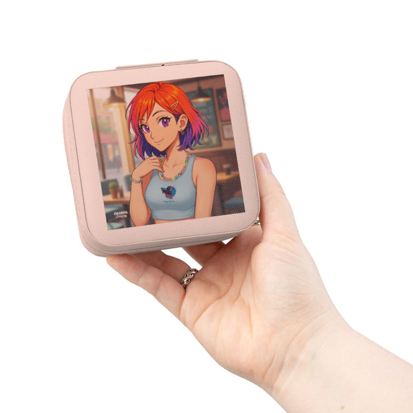 Chroma Unapologetic Compact Jewelry Travel Case – Cute Anime Girl Jewelry Organizer