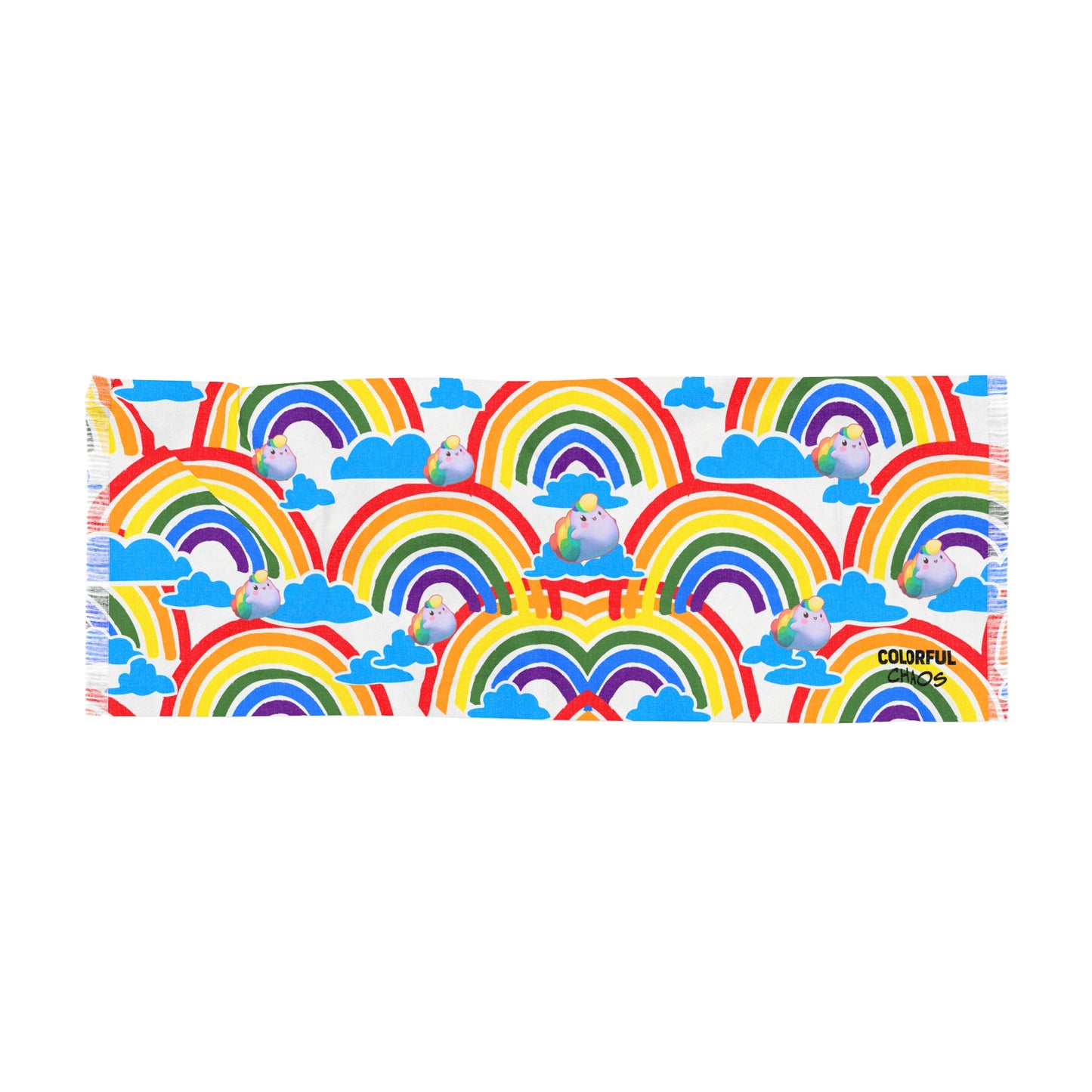 NIBBY™ Rainbow Puff Rainbow Clouds Light Scarf