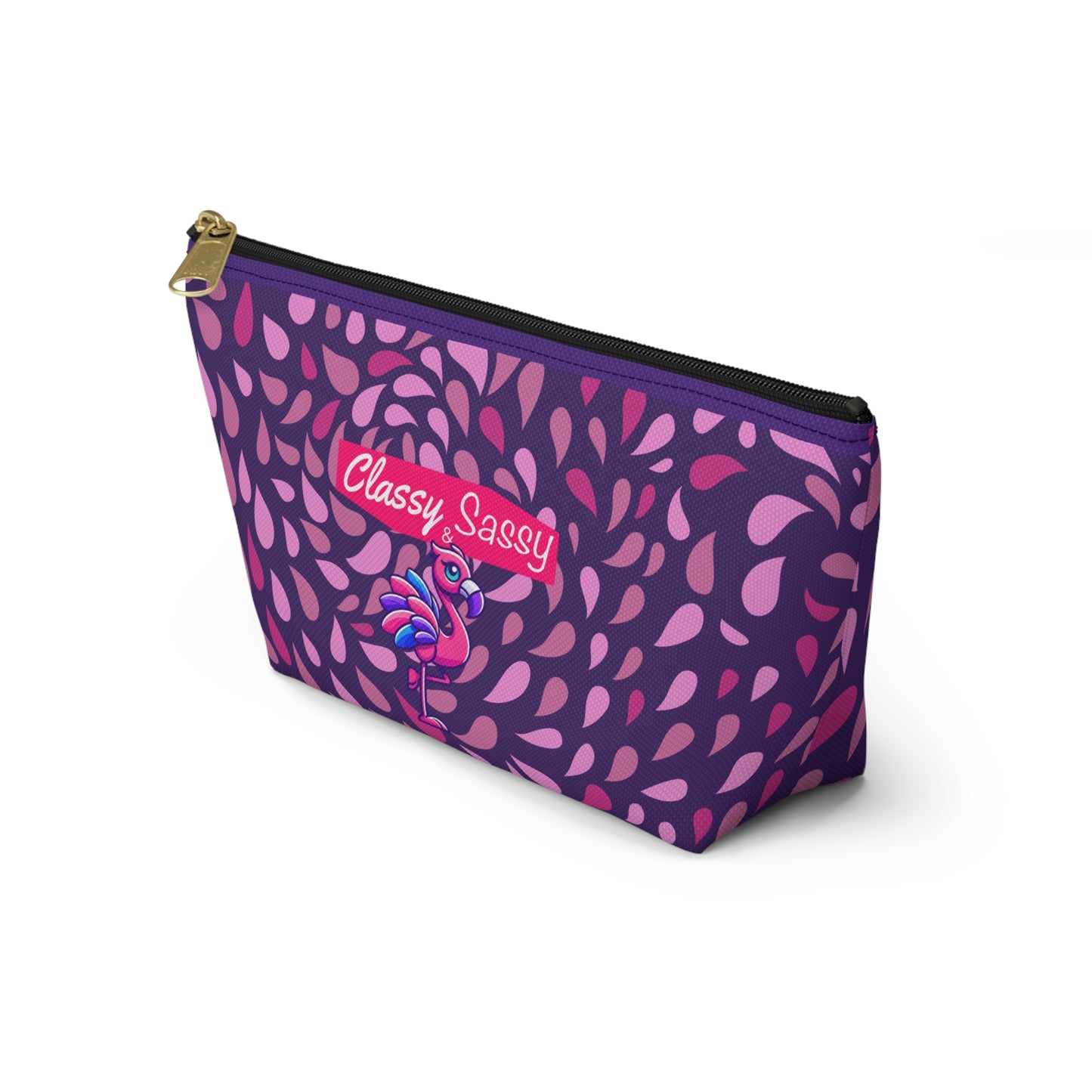 FRANNY™ “Classy & Sassy” Flamingo Accessory Pouch