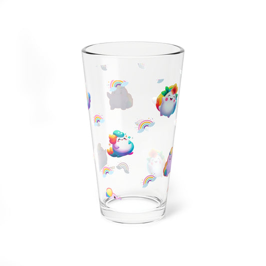 Rainbow Puffs  Mixing Glass