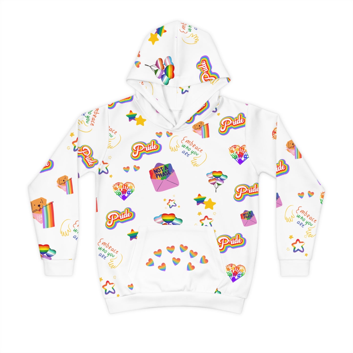 Pride Embrace Kids Unisex Hoodie