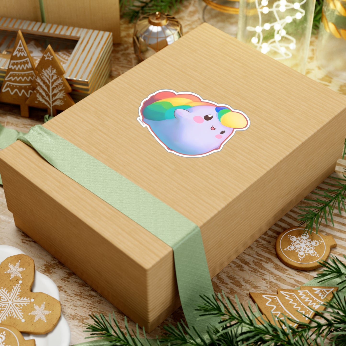 NIBBY™ Rainbow Puff Kiss-Cut Vinyl Decals