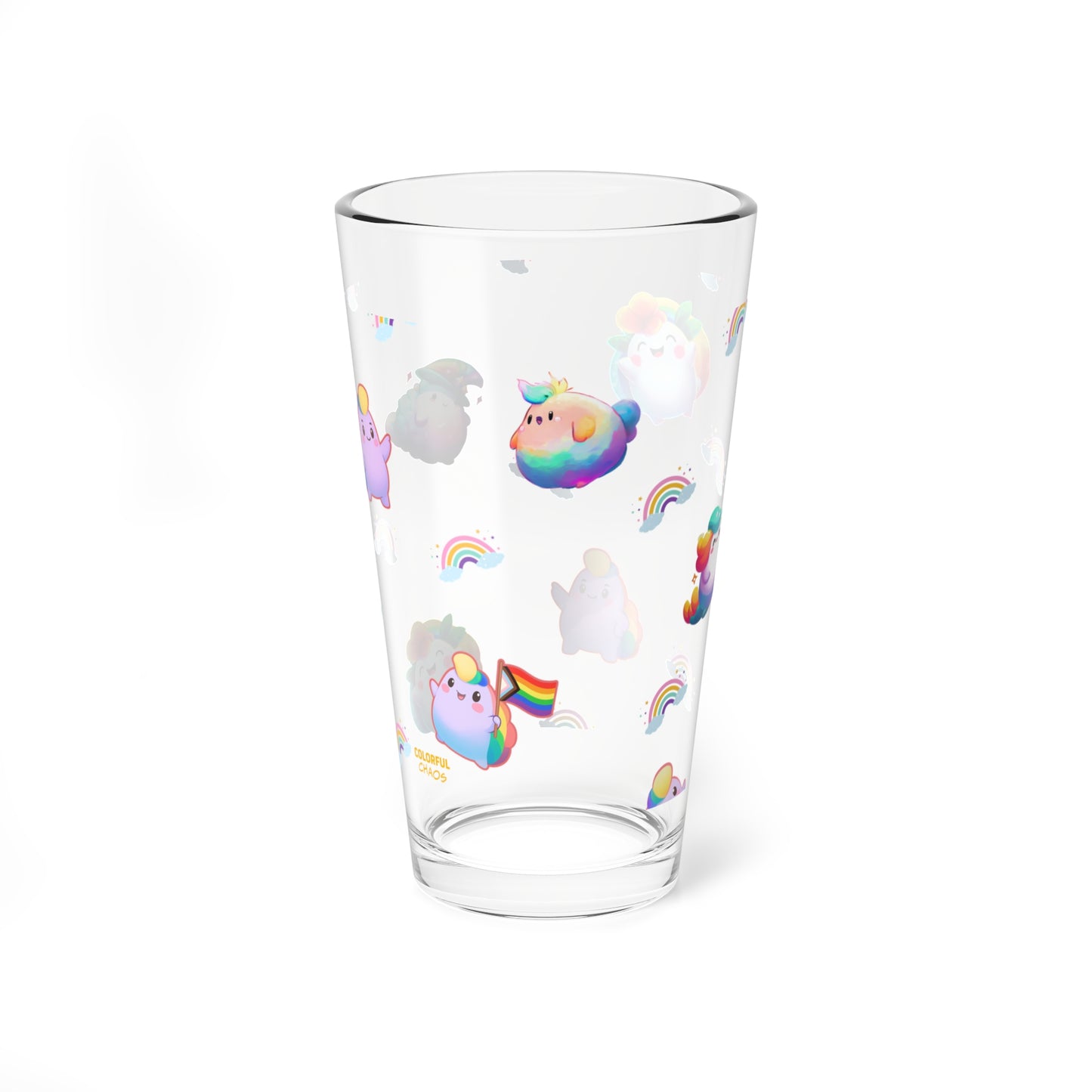 Rainbow Puffs  Mixing Glass