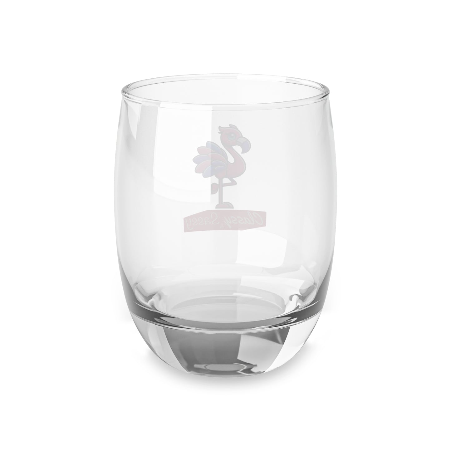 FRANNY™ “Classy & Sassy” Flamingo Whiskey Glass