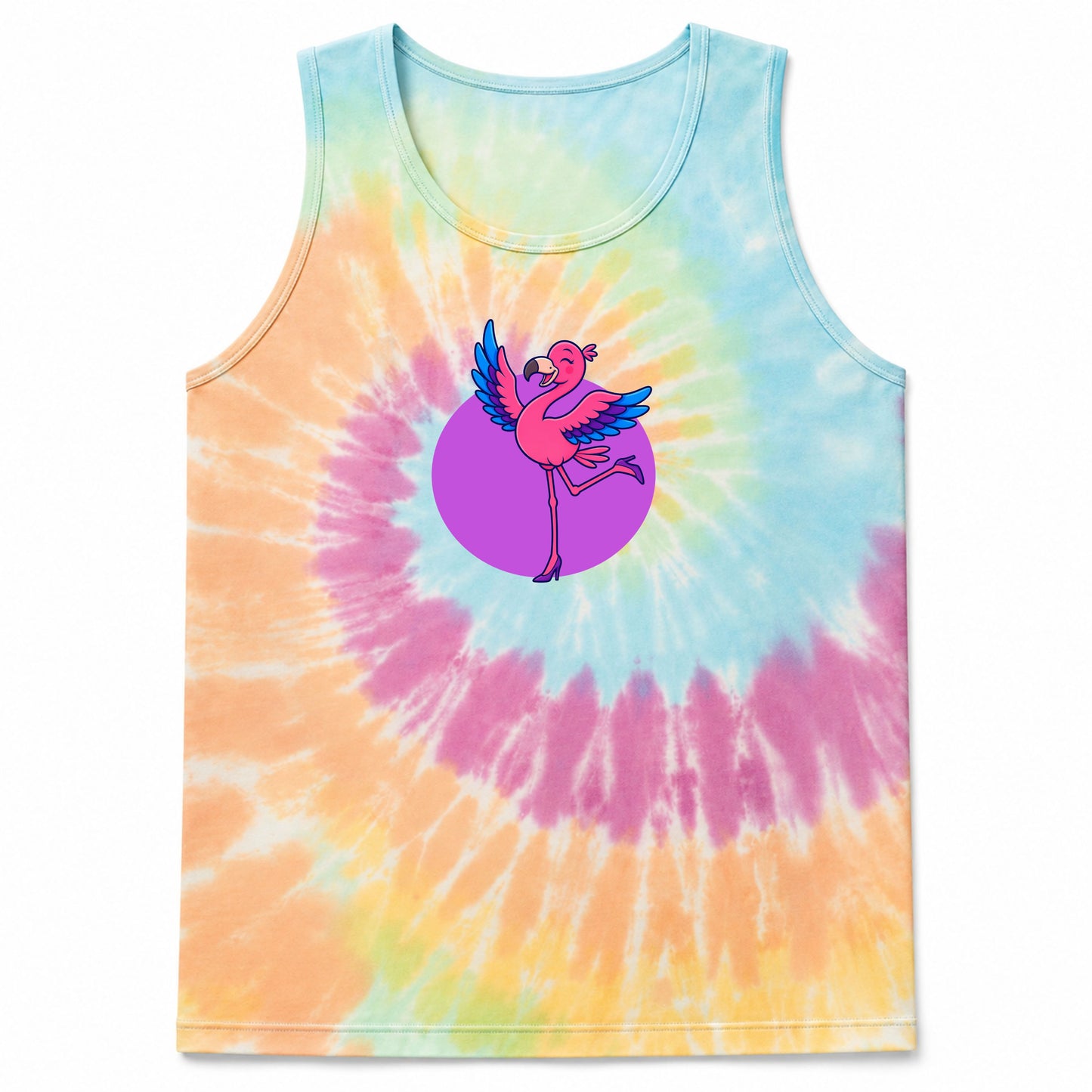 FRANNY™ Flamingo Tie-Dye Tank Top