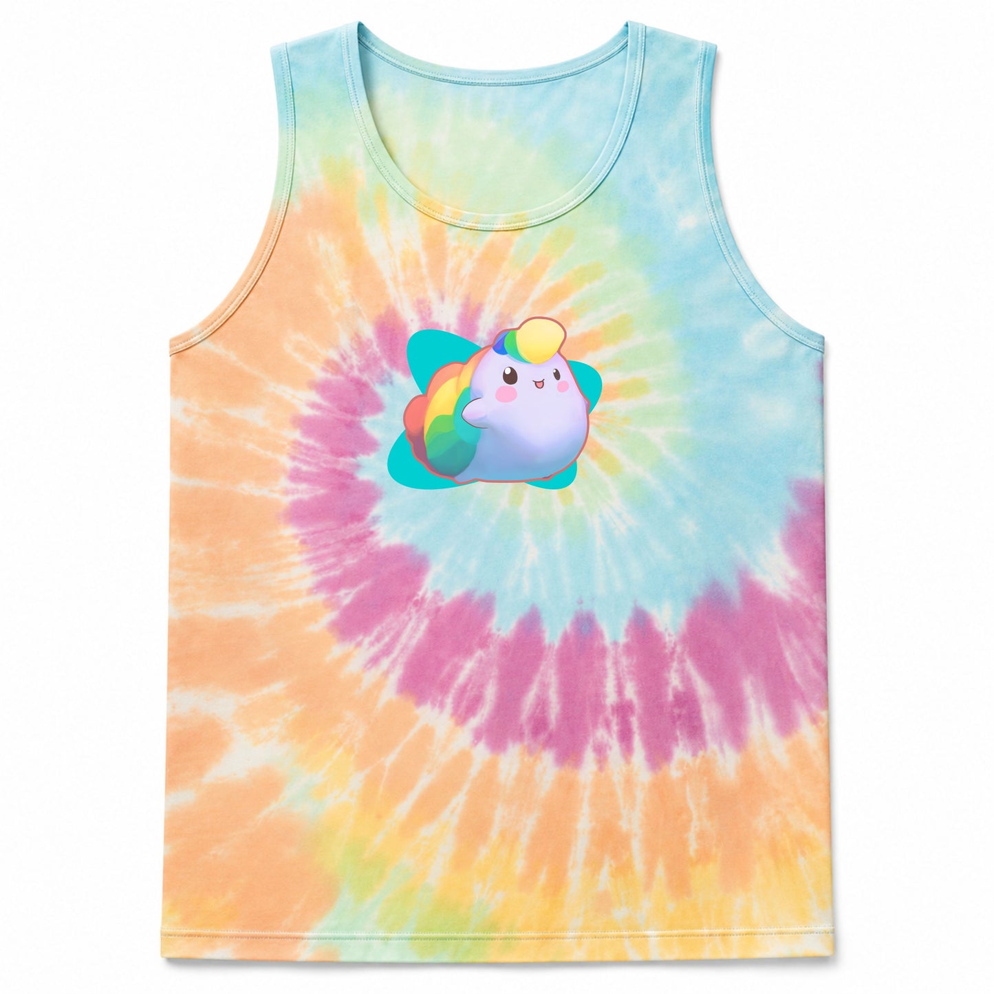 NIBBY™ Rainbow Puff Tie-Dye Tank Top
