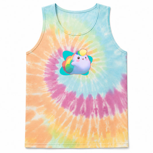 NIBBY™ Rainbow Puff Tie-Dye Tank Top