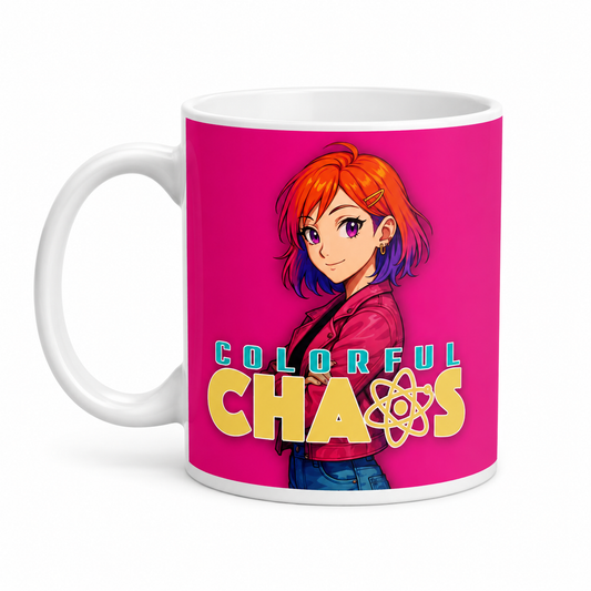CHROMA™ Colorful Chaos Pink Glossy Mug