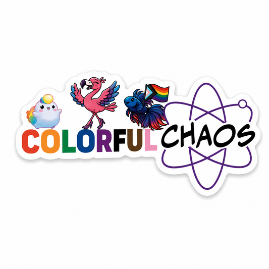 Colorful Chaos Logo with Ambassadors Sticker