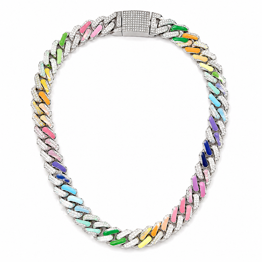 Colorful Chaos Sparkle Chain Necklace