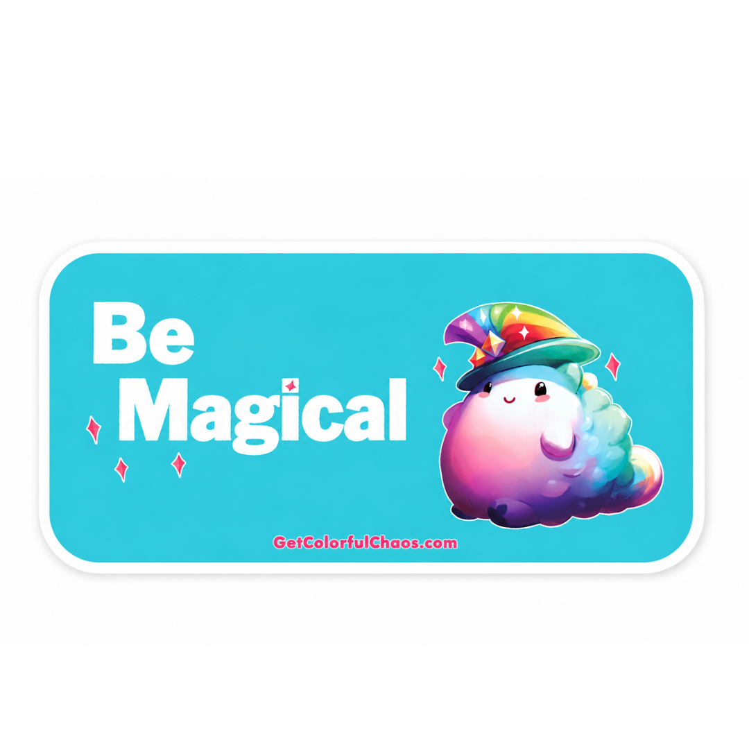 BEACO™ “Be Magical” Rainbow Puff Sticker