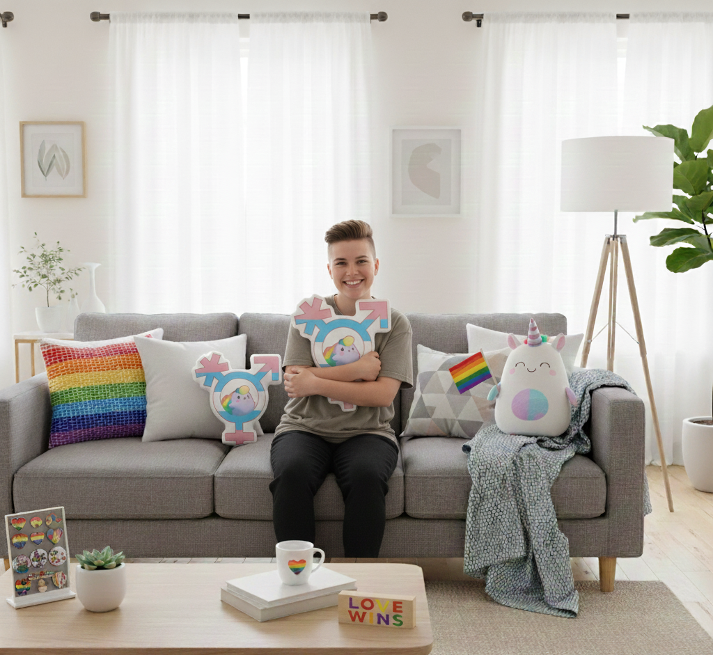 Puff Gender Inclusive Plush Pillow