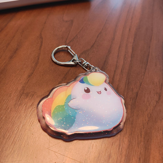 NIBBY™ Rainbow Puff Keychain