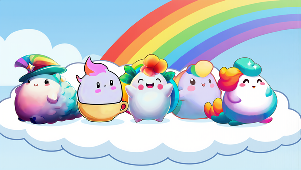 Rainbow Puffs