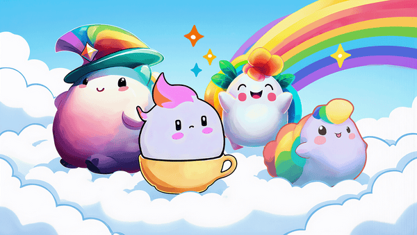 Rainbow Puffs
