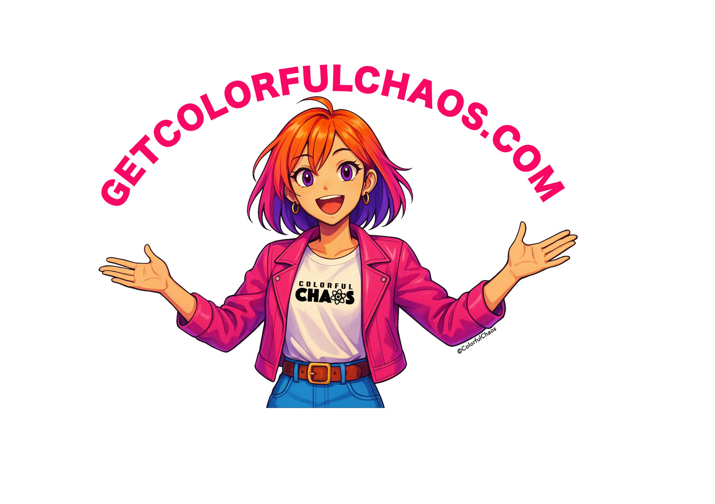 Colorful Chaos Keychain