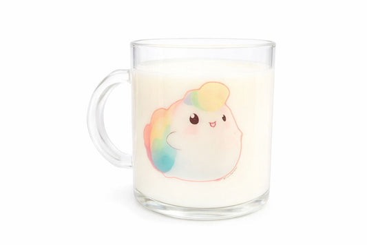 NIBBY™ Rainbow Puff Transparent Mug
