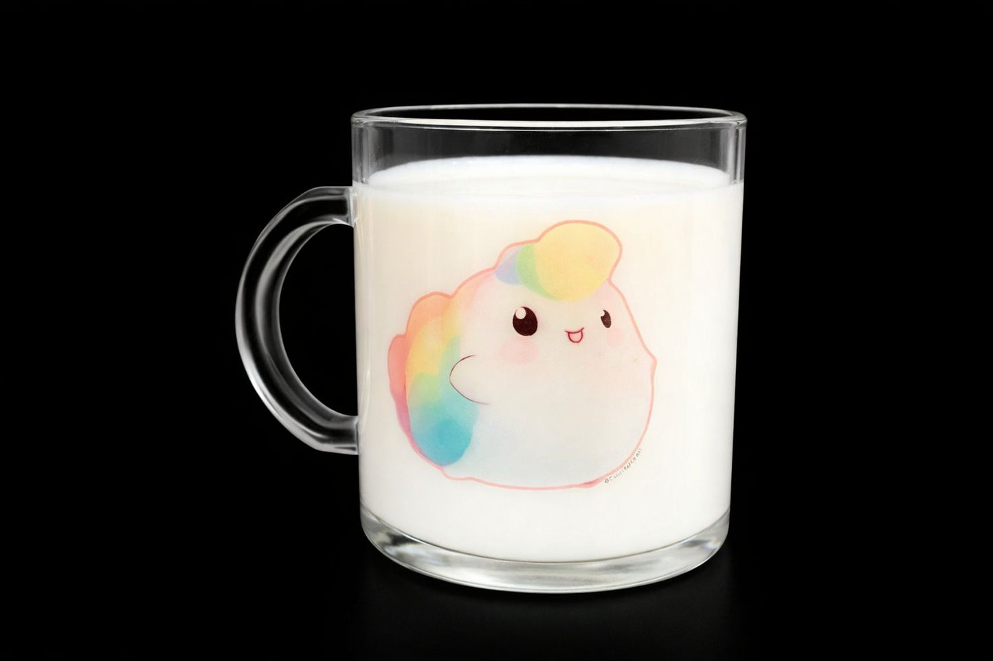 NIBBY™ Rainbow Puff Transparent Mug