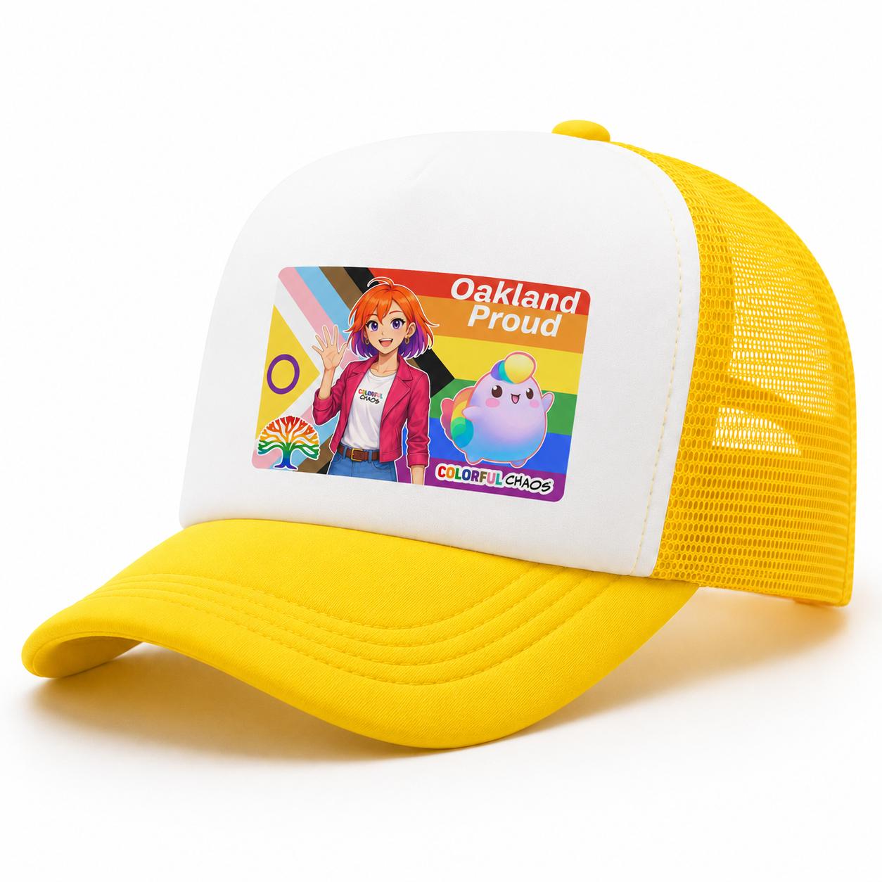 CHROMA™ & NIBBY™ "Oakland Proud" Foam Trucker Hat