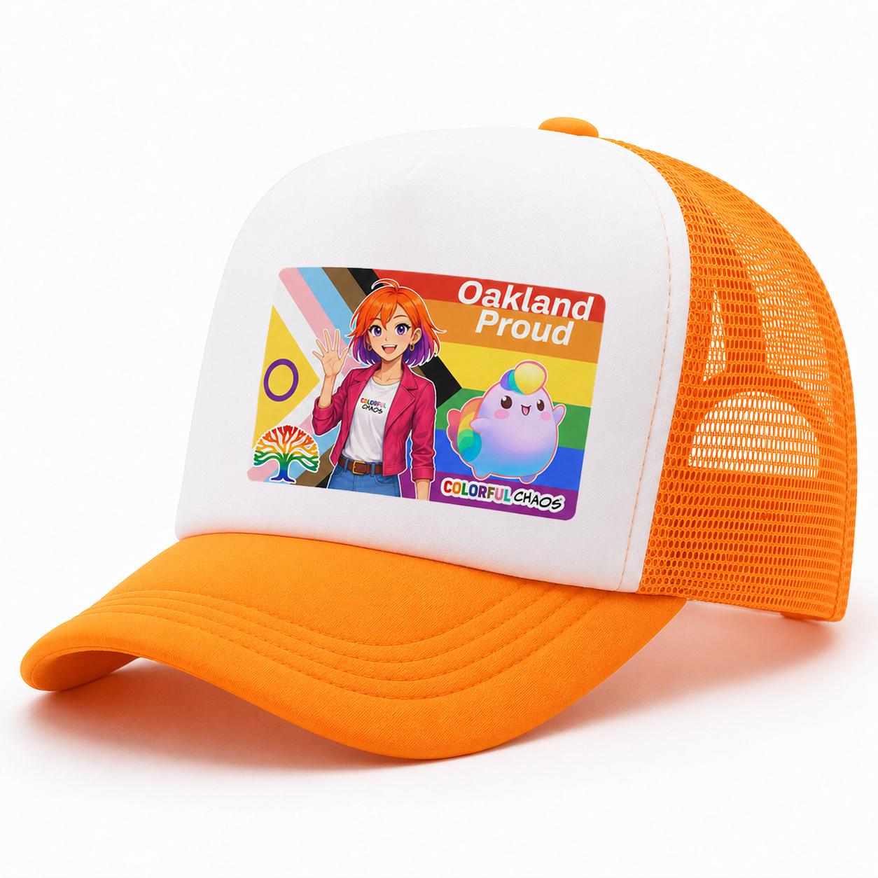 CHROMA™ & NIBBY™ "Oakland Proud" Foam Trucker Hat