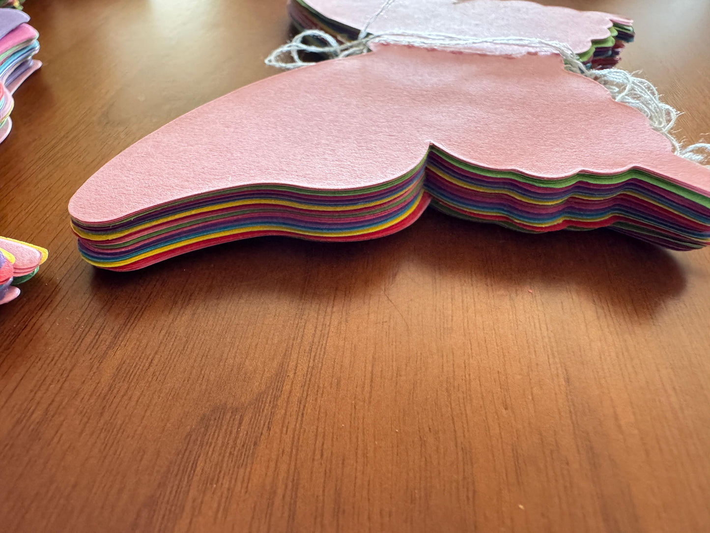 Rainbow Butterfly Paper Garland – Colorful Chaos Party Décor