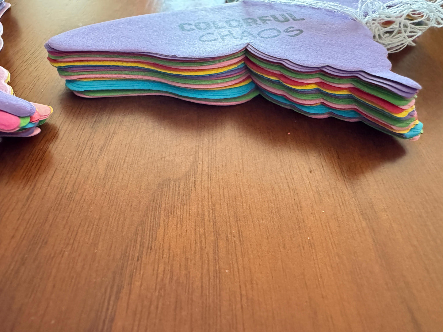 Rainbow Butterfly Paper Garland – Colorful Chaos Party Décor