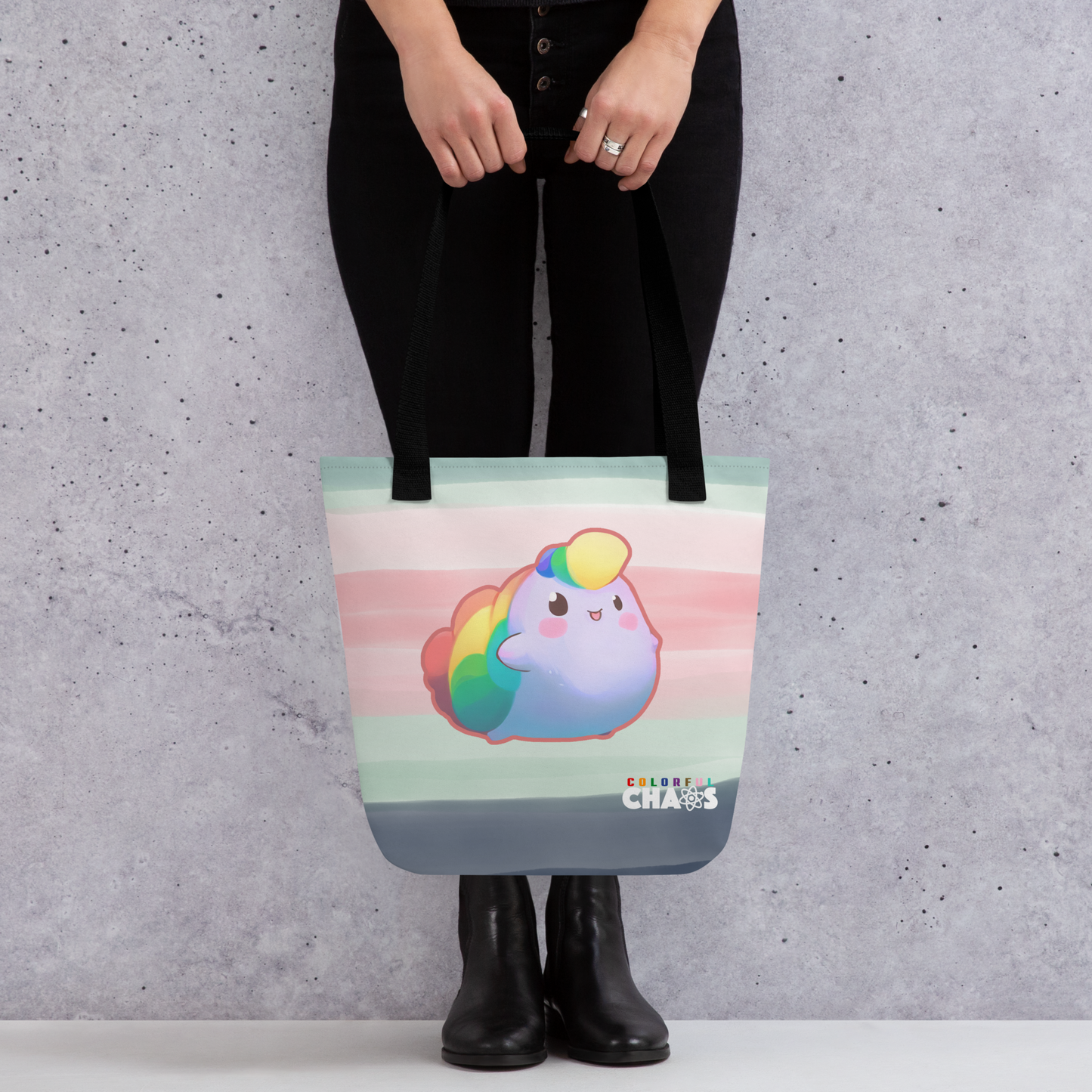 NIBBY™ Rainbow Puff Tote Bag